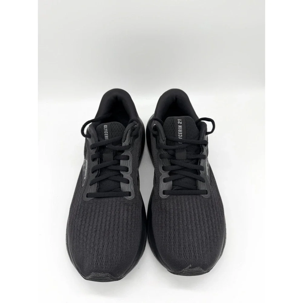 Brooks Glycerin 21 StealthFit DNA Loft Mens Size 9.5 Triple Black Running Shoes